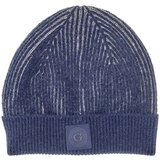 Guess Kape Bicolor Ribbed Beanie Modra Cene