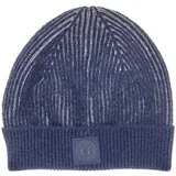 Kape Bicolor Ribbed Beanie Modra