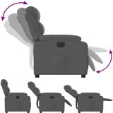  Električni naslonjač od tkanine tamnosivi | shoptok.hr