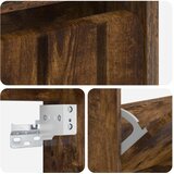  Ormar za cipele na zidu ZWOLLE 71 x 17 x 86 cm Dimljeni hrast | shoptok.hr