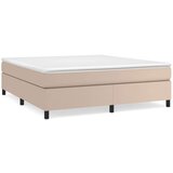  Box spring posteljni okvir kapučino 160x200 cm umetno usnje, (20788574) | Shoptok.si