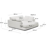 Kave Home Bela sedežna garnitura 210 cm Gala – | Shoptok.si