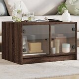 vidaXL Stolić za kavu sa staklenim vratima boja hrasta 68x50x42 cm | shoptok.hr