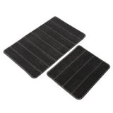  yeni cizgili - anthracite anthracite bathmat set (2 pieces) | Eponuda.com