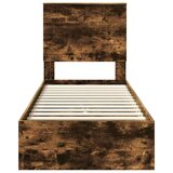  Krevet s od storage s uzglavljem Dimljeni hrast 75 x 190 cm | shoptok.hr
