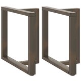 vidaXL Noge za jedilno mizo v obliki črke T, 2 kosa, črne, 80x35x(72-73) cm, jeklo | Shoptok.si