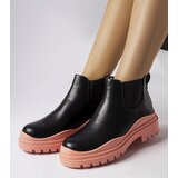 Gemre Black ankle boots on a colorful platform Marinone Cijene