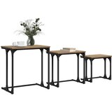  Gnezdeći Kafić 3 pcs hrast artisan Konstruirano drvo | shoptok.hr