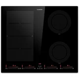 Klarstein Masterzone 60 Hybrid, indukcijska ploča, ugradbena, maks. 9600 W, 4 Flex zone, ThermoBoost tehnologija, Smart Flex