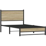  Metalni okvir kreveta bez madraca boja hrasta sonome 100x200 cm | Eponuda.ba