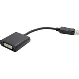 DisplayPort priključni kabel 0.15 m 12.99.3133 crna [1x muški konektor displayport - 1x ženski konektor dvi, 24 +