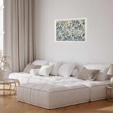  Plakat - Delicate Botanical Motif with Blue Leaves 60x40 Bez okvira s margom | shoptok.hr