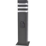  Spoljašnja lampa TEKSAS sa utičnicom 1xE27/20W/230V, 44 cm, IP44, antracit | Eponuda.com