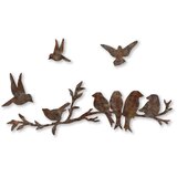 Asir Zidna dekoracija Rusty Birds 2, 4 veličine, Smeđa | Eponuda.ba