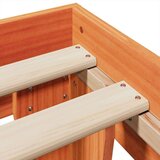  Posteljni okvir brez vzmetnice vošč. rjava 200x200 cm borovina, (21525714) | Shoptok.si