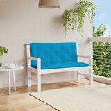  Jastuk za vrtnu klupu svjetloplavi 120x(50+50)x7 cm od tkanine | shoptok.hr
