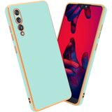 Cadorabo Ohišje, združljiv s Huawei v sijajni metini zeleni barvi - Zlato - zaščitni pokrov iz fleksibilnega silikona TPU in z zaščito pred kamero, (20593467) | Shoptok.si