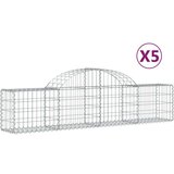  Obokane gabion košare 5 kosov 200x30x40/60 cm pocinkano železo | Shoptok.si
