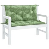  Jastuci za vrtnu klupu 2 kom s uzorkom lišća 100x50x7cm tkanina | shoptok.hr