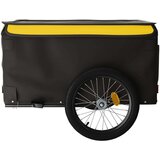  Teretna prikolica za bicikl crno-žuta 45 kg željezna | shoptok.hr
