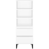  Visoka komoda bijela 40 x 36 x 110 cm od konstruiranog drva | Eponuda.com