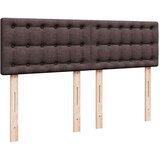  Otomanska postelja z vzmetnico & LEDs rjav 140x190 cm blago, (22011636) | Shoptok.si