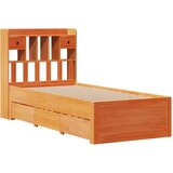  Krevet s regalom za knjige bez madraca 75 x 190 cm od borovine | shoptok.hr