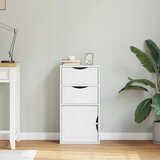  Bočni ormarić s ladicama ODDA bijeli 40x24x79 cm puno drvo bor | shoptok.hr