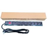 ExeLink Razvodni PDU panel za rack 19 in, sa 9 utičnih mesta, kabl 2m (aluminijum) | ePonuda.com