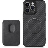 INF Magnetna zaščitna torbica podpira MagSafe z držalom za kartico Black iPhone 15 Pro, (21302456) Cene