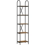 vidaXL Polica Dimljeni hrast 40 x 30 x 183 cm Konstruirano drvo | shoptok.hr