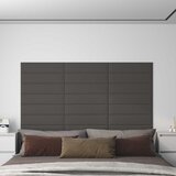  Zidna uzglavlja 12 pcs Tamno siva 60 x 15 cm tkanina | shoptok.hr