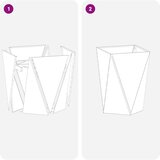  Cvetlično korito 2 pcs srebrna 50 x 50 x 75 cm Nerjaveče jeklo, (5000207354) | Shoptok.si