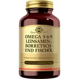 Solgar Omega 3-6-9 iz lanenega, boraginega in ribjega olja - 60 mehk. kaps.
