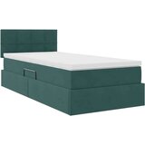  Postelja s shranjevanjem Temno zelena 100 x 200 cm Žamet, (5000100675) | Shoptok.si