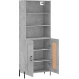  Visoka komoda siva betona 69,5x34x180 cm od konstruiranog drva Slike