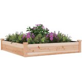 Povišena vrtna gredica s oblogom 120x120x25 cm masivna jelovina | shoptok.hr
