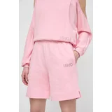 Liu Jo Kratke hlače ženski, roza barva