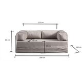 Atelier Del Sofa Dvosjed na razvlačenje Via Con, 200x80x100cm, Siva | Eponuda.ba