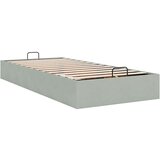 vidaXL Okvir kreveta bez madraca svjetlosivi 100x200 cm baršunasti | shoptok.hr