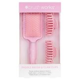 Brushworks Set četka i šnale za kosu sa zupcima