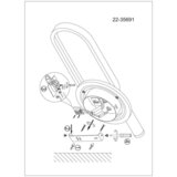 Lesnina XXXL STENSKA LED-SVETILKA Monet 13 W 800 lm 3000, 4000, 6000 K 230 V | Shoptok.si