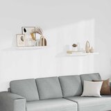  Plutajuće zidne police 2 kom bijele 80 x 23,5 x 3,8 cm MDF | shoptok.hr