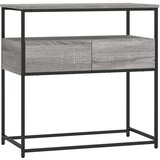 Maison Chic konzolna miza - miza ob steni siva sonoma 75x40x75 cm inženirski les, (21786475) | Shoptok.si