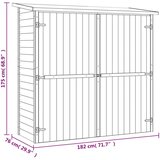  Kućica za alat od impregnirane borovine 182 x 76 x 175 cm | shoptok.hr
