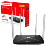 Mercusys MB135-4G AC1200 Wi-Fi 4G LTE Router, Build-In 150Mbps 4G LTE Modem, 300 Mbps at 2.4 GHz, 867 Mbps at 5 GHz, 4G Cat4 150/50 Mbps, Internal Antennas, Extra 3G/4G Antenna Ports, 1x 10/100 Mbps LAN Port, 1x 10/100 Mbps WAN/LAN Port | Eponuda.ba