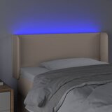  LED uzglavlje boja cappuccina 93x16x78/88 cm od umjetne kože | shoptok.hr