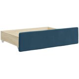  Dnevni krevet na razvlačenje s ladicama plavi 100x200 cm baršun | shoptok.hr