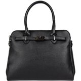 Shelvt Black classic women's handbag with three compartments | Shoptok.si