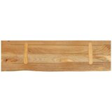 Stolna Mizna plošča z naravnim robom 120x20x3,8 cm trden mangov les, (21411810) | Shoptok.si